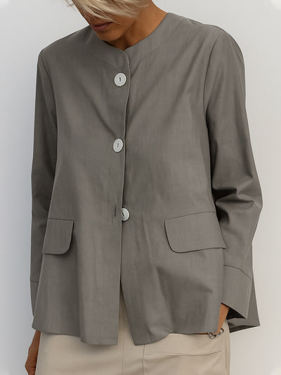 Jacket Coat Women's Solid Color Shirt Coat