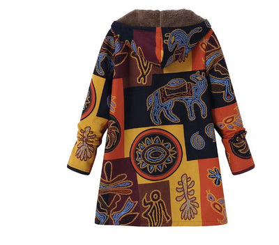 winter Amazon WISH European and American new women's clothing hooded plush shirt plush jacket