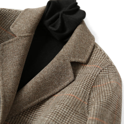 Hand-sewn Double-sided Wool Velvet Coat Ladies Suit