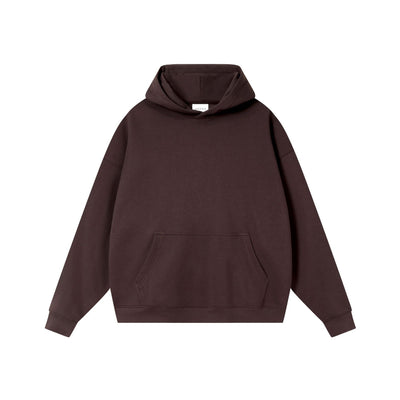 Drop Shoulder Hooded Pullover Men's Autumn And Winter Hoodie