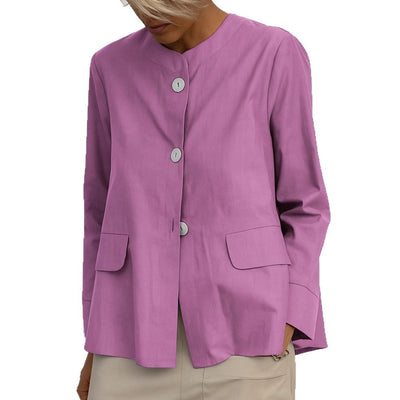 Jacket Coat Women's Solid Color Shirt Coat