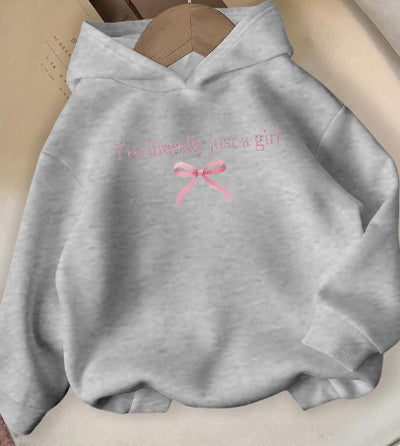 Printed Fall And Winter Outer Wear Hooded Sweater